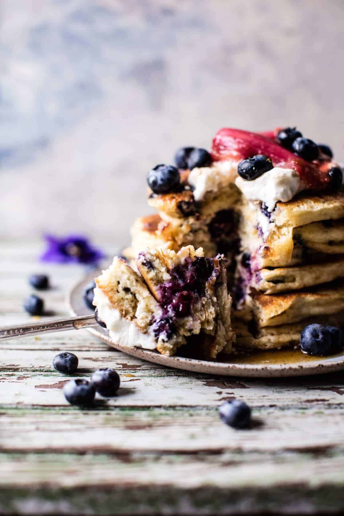Blueberry Almond Pancakes | halfbakedharvest.com @hbharvest