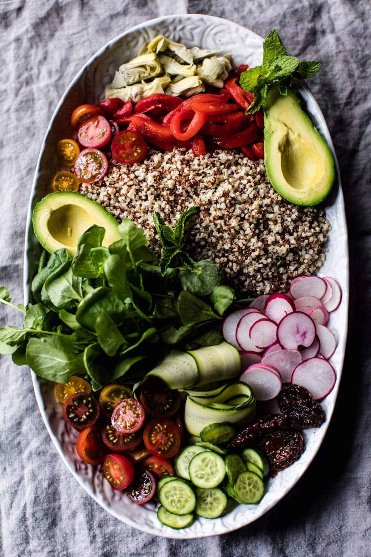 Loaded Greek Quinoa Salad | halfbakedharvest.com @hbharvest