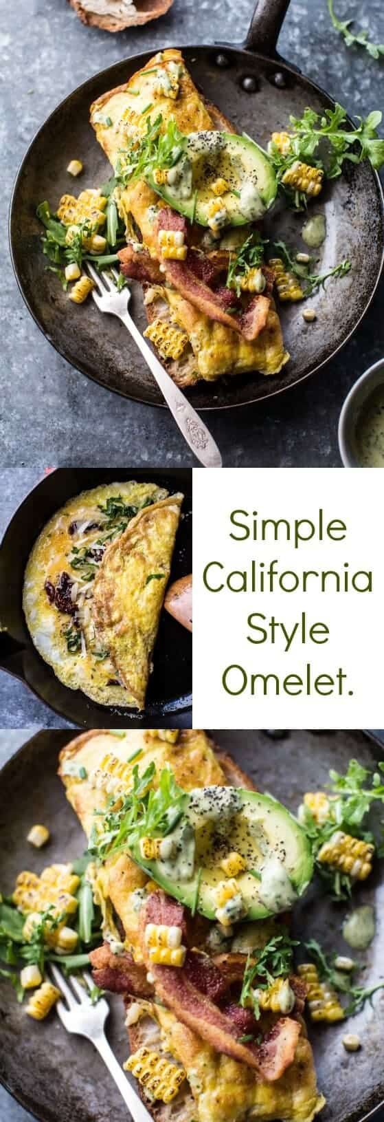 Simple California Style Omelet | halfbakedharvest.com @hbharvest