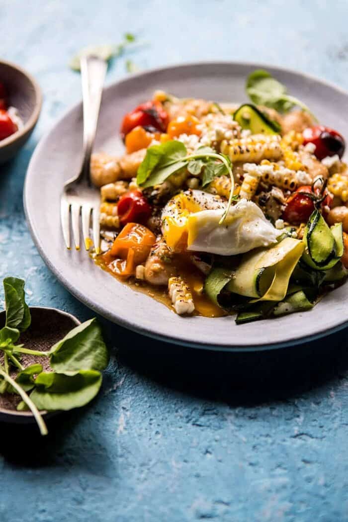 Simple Summer Tomato Pesto + Grilled Corn Gnocchi. Half Baked Harvest
