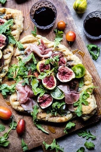Grilled Tomato, Fig and Prosciutto Pizza | halfbakedharvest.com @hbharvest