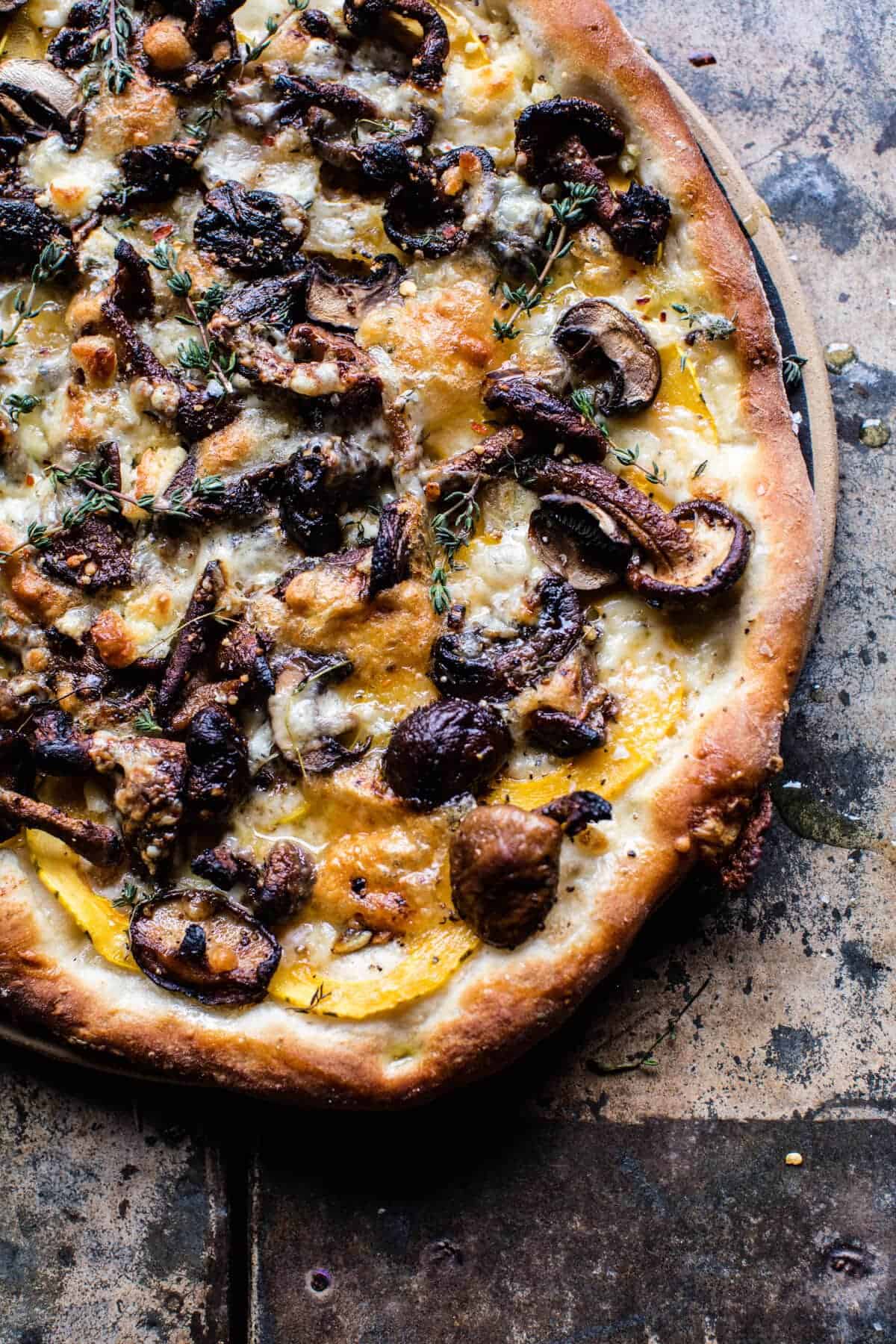 Balsamic Mushroom and Goat Cheese Pizza | halfbakedharvest.com @hbharvest