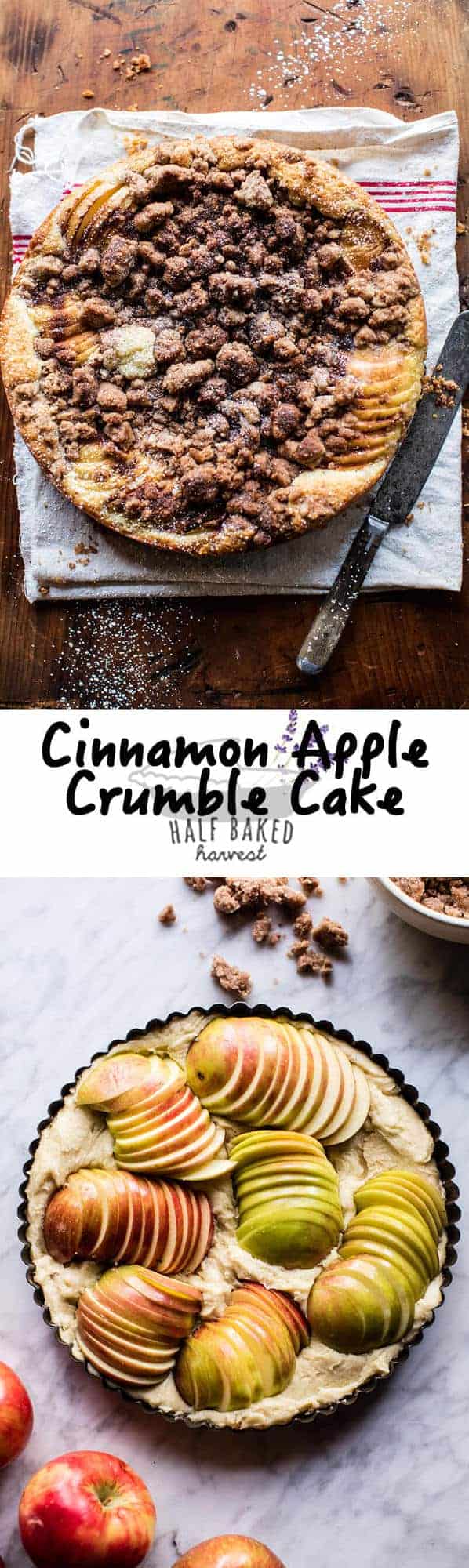 Cinnamon Apple Crumble Cake | halfbakedharvest.com @hbharvest