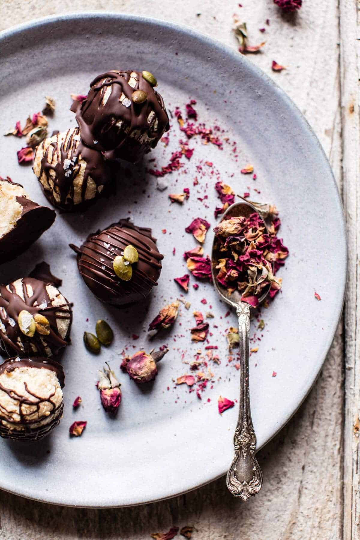 Nine of My Favorite Things. Recipe: Chocolate Dipped Coconut Caramel Macaroons | halfbakedharvest.com @hbharvest