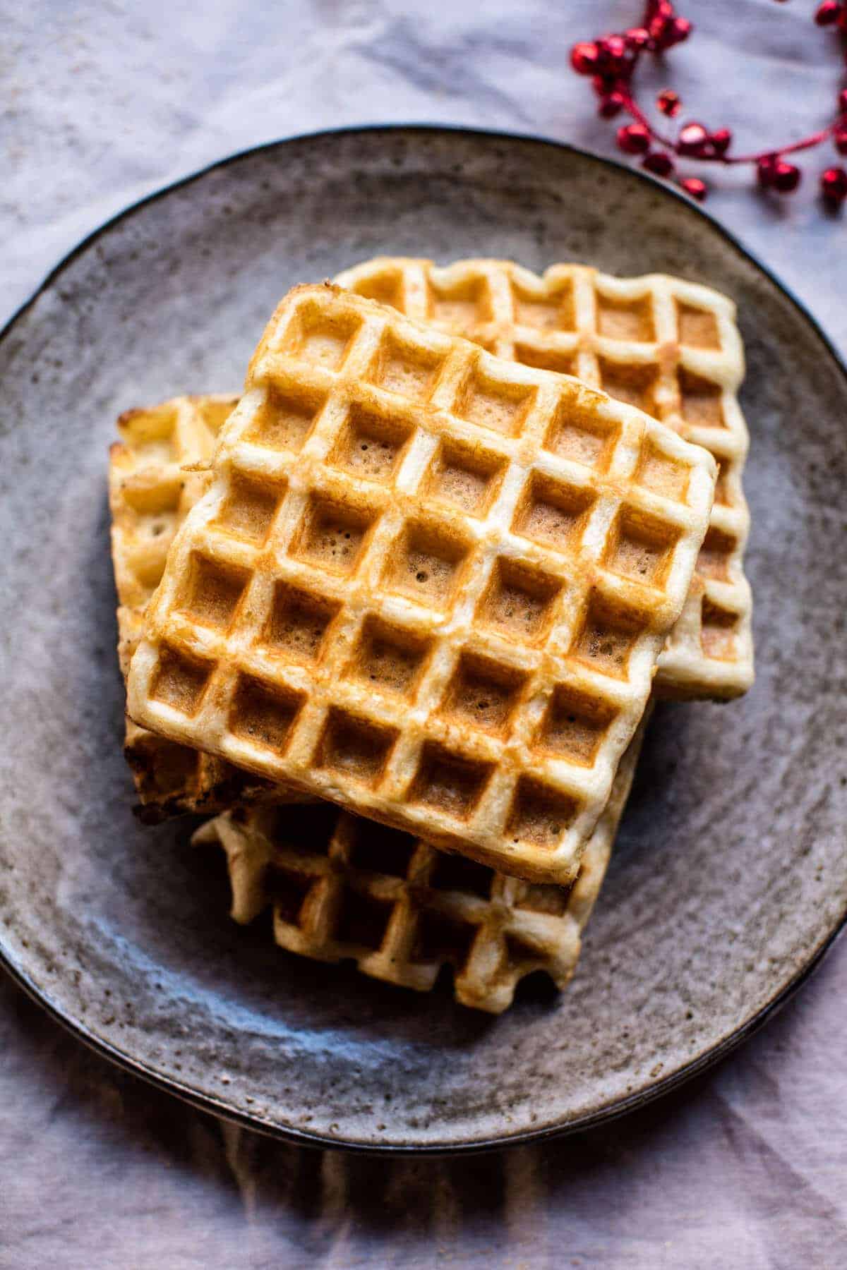 Crispy Belgian Waffles | halfbakedharvest.com @hbharvest