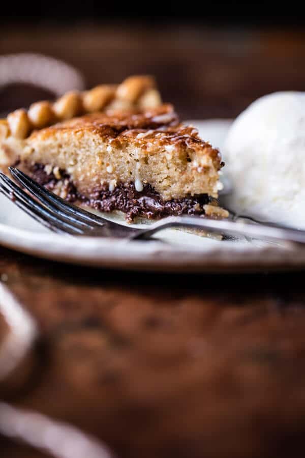Gooey Chocolate Chip Cookie Pie | halfbakedharvest.com @hbharvest