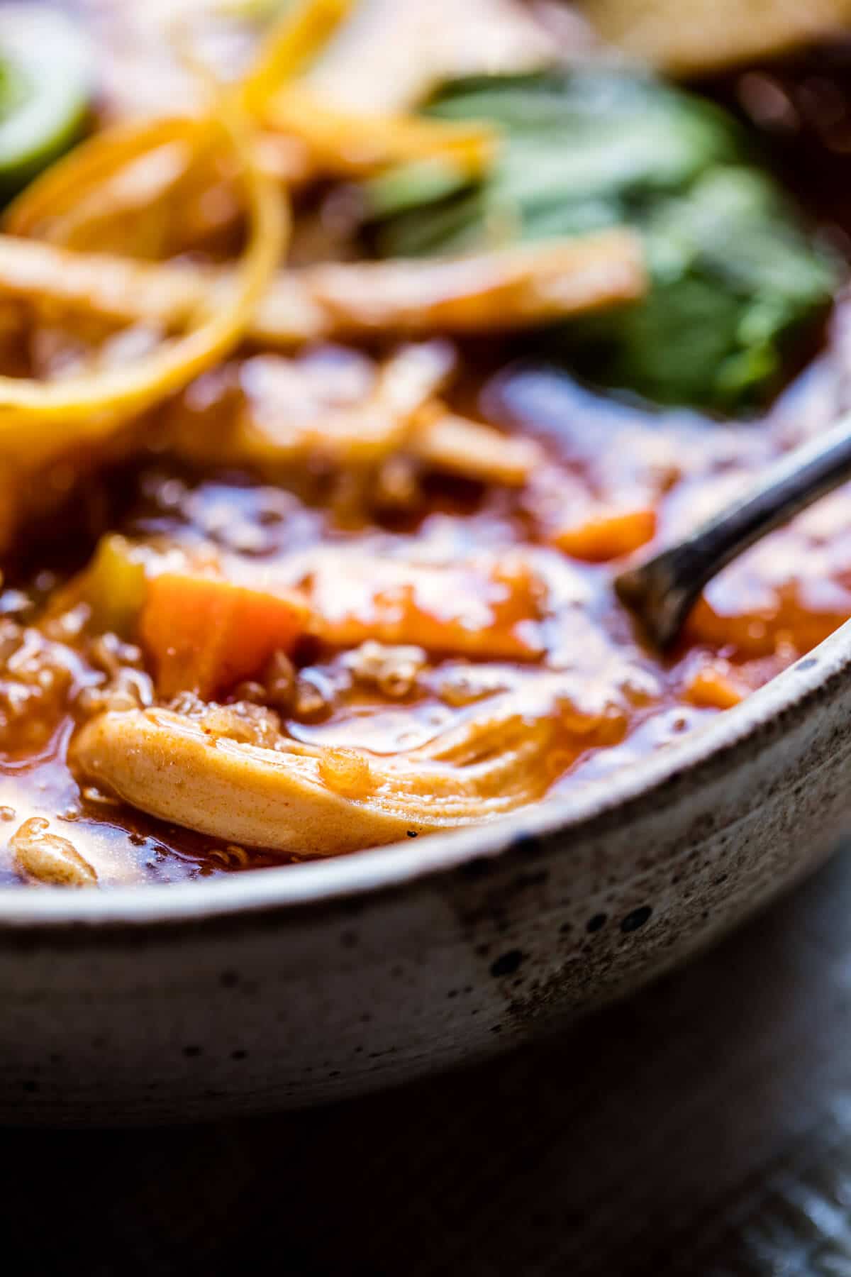 Turkey Enchilada Quinoa Soup | halfbakedharvest.com @hbharvest