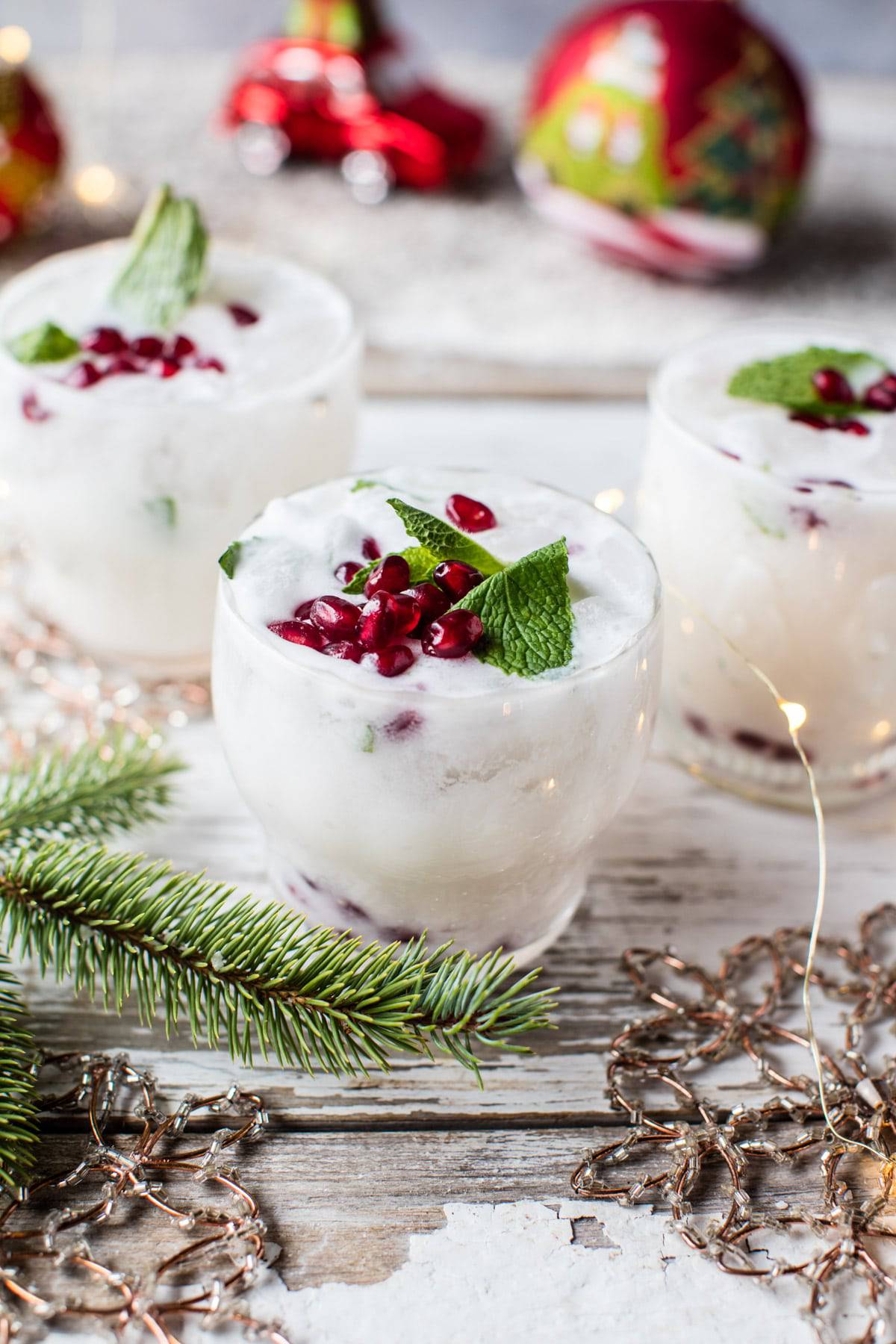 White Christmas Mojito Recipe - Holiday Cocktail Recipes