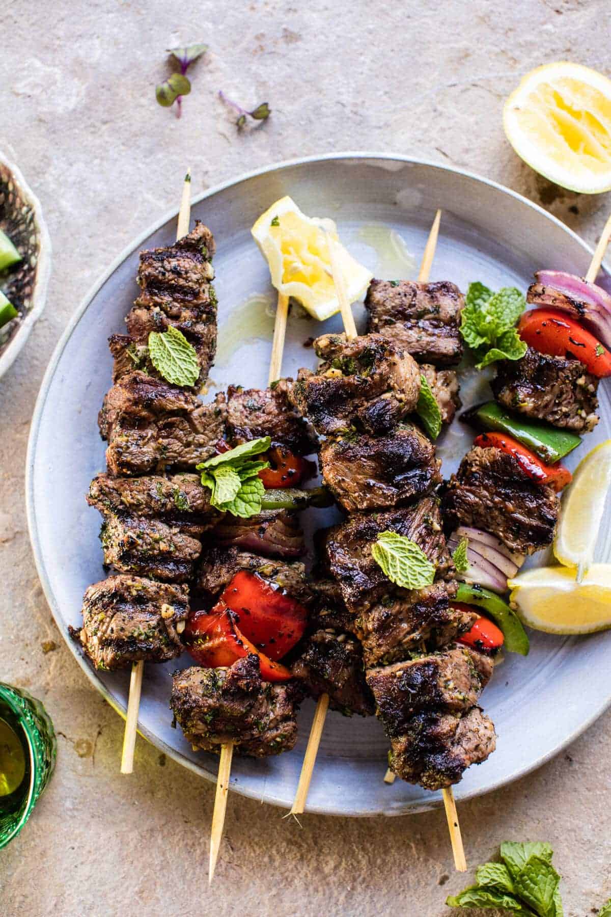Mediterranean Grilled Lamb Kebabs | halfbakedharvest.com @hbharvest