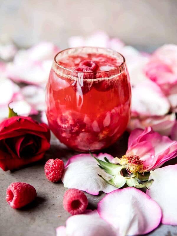 Raspberry Rose Tequila Kombucha | halfbakedharvest.com @hbharvest