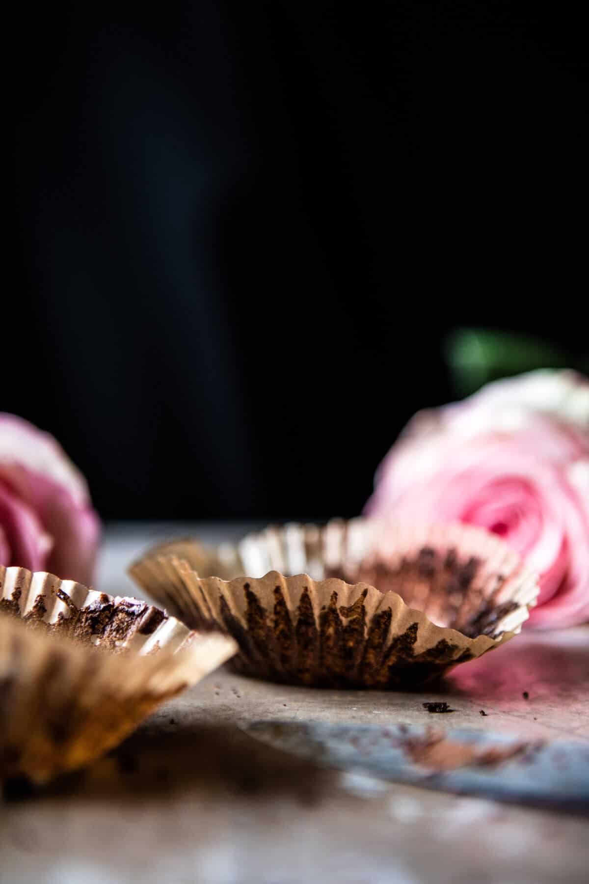 Valentine's Surprise Chocolate High Hat Cupcakes | halfbakedharvest.com @hbharvest