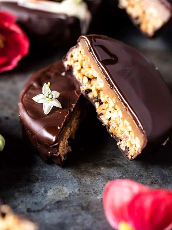 Best Chocolate Covered Peanut Butter Rice Crispy Treats | halfbakedharvest.com @hbharvest