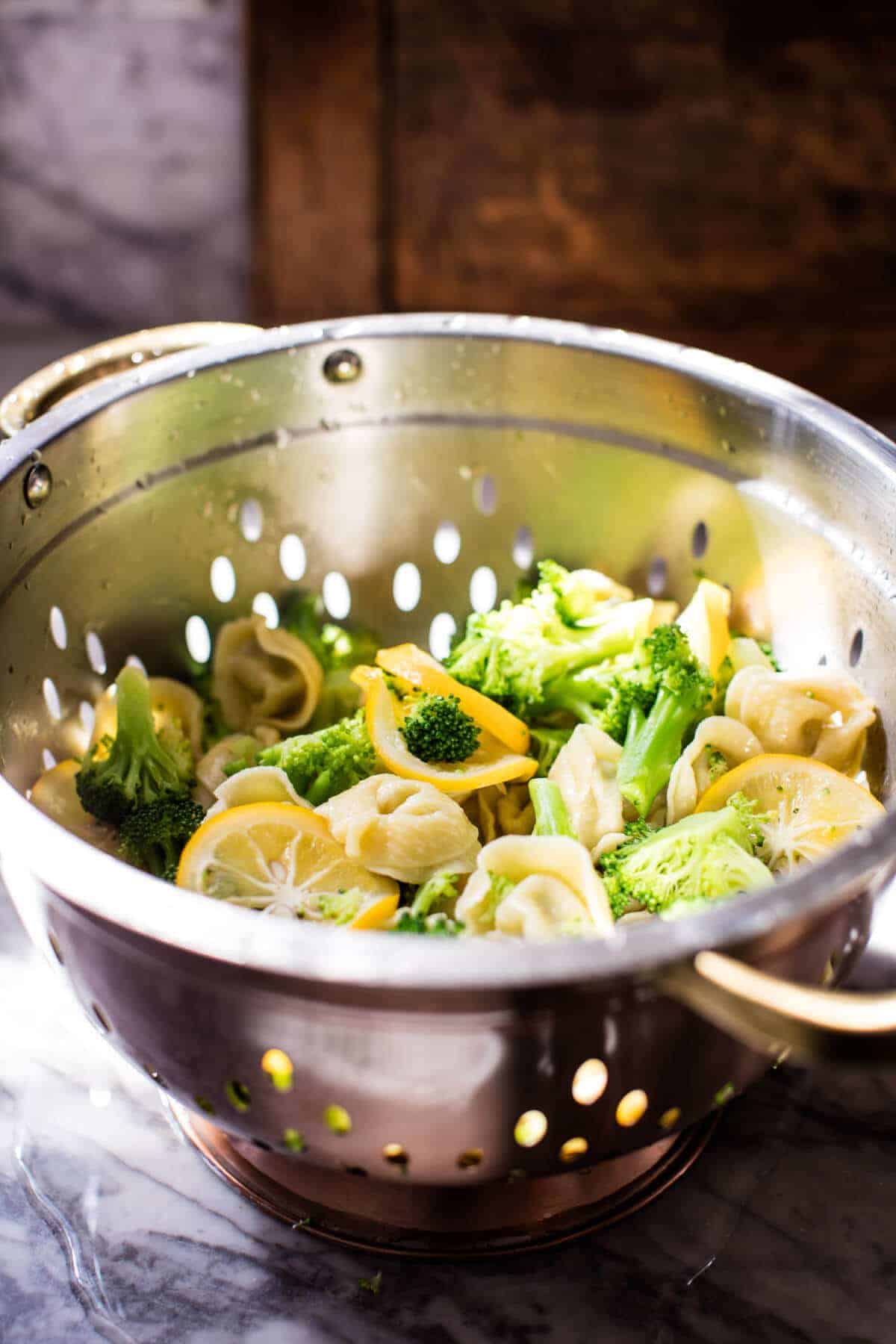 Best Easy Broccoli Cheese Tortellini with Fried Lemon | halfbakedharvest.com @hbharvest
