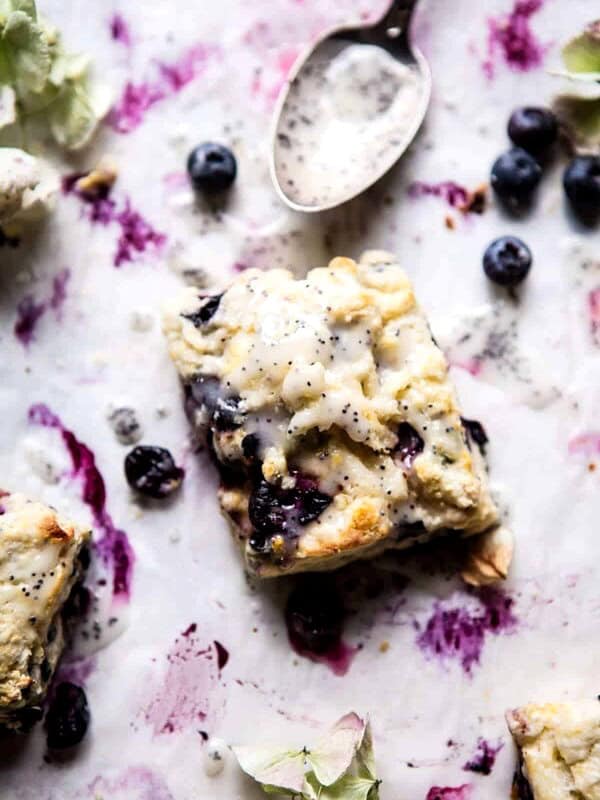 Blueberry Lemon Poppy Seed Scones | halfbakedharvest.com @hbharvest