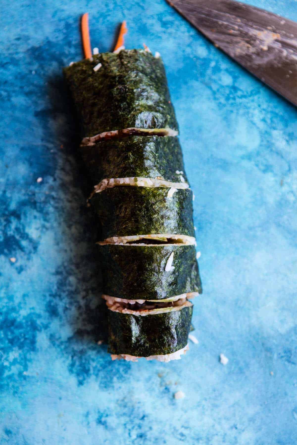 Korean Avocado Tuna Sushi Roll | halfbakedharvest.com @hbharvest