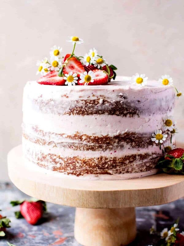 Strawberry Coconut Carrot Cake with Mascarpone Buttercream | halfbakedharvest.com @hbharvest