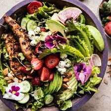 California Chicken, Avocado, and Goat Cheese Salad | halfbakedharvest.com @hbharvest