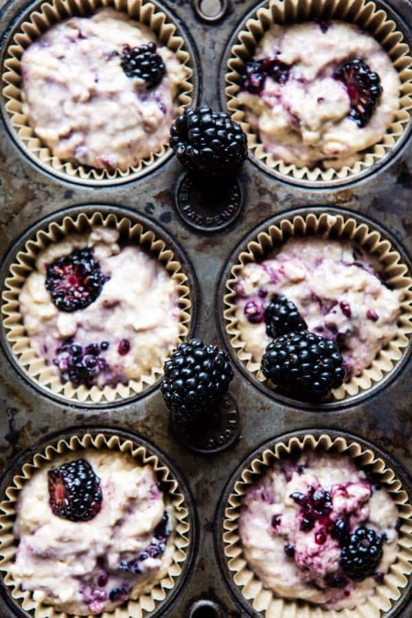 Blackberry Swirl Muffins with Honey Butter | halfbakedharvest.com @hbharvest