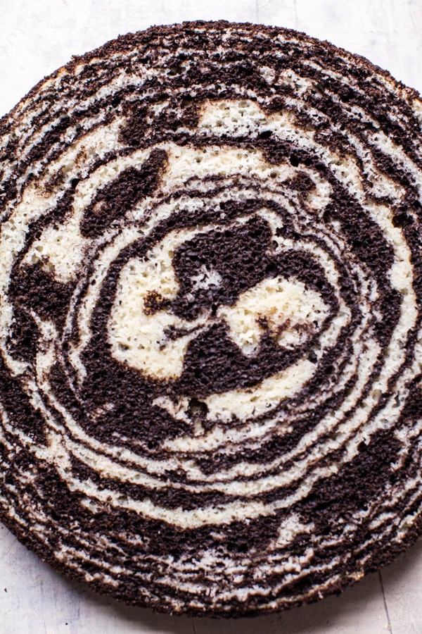 Chocolate Layered Zebra Mousse Cake | halfbakedharvest.com @hbharvest