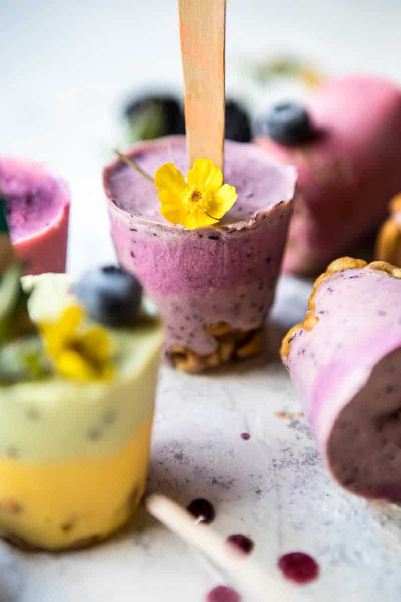 Rainbow Frozen Yogurt Pops | halfbakedharvest.com @hbharvest