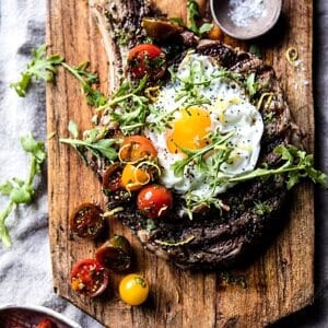 Tuscan Steak with Marinated Cherry Tomatoes | halfbakedharvest.com @hbharvest