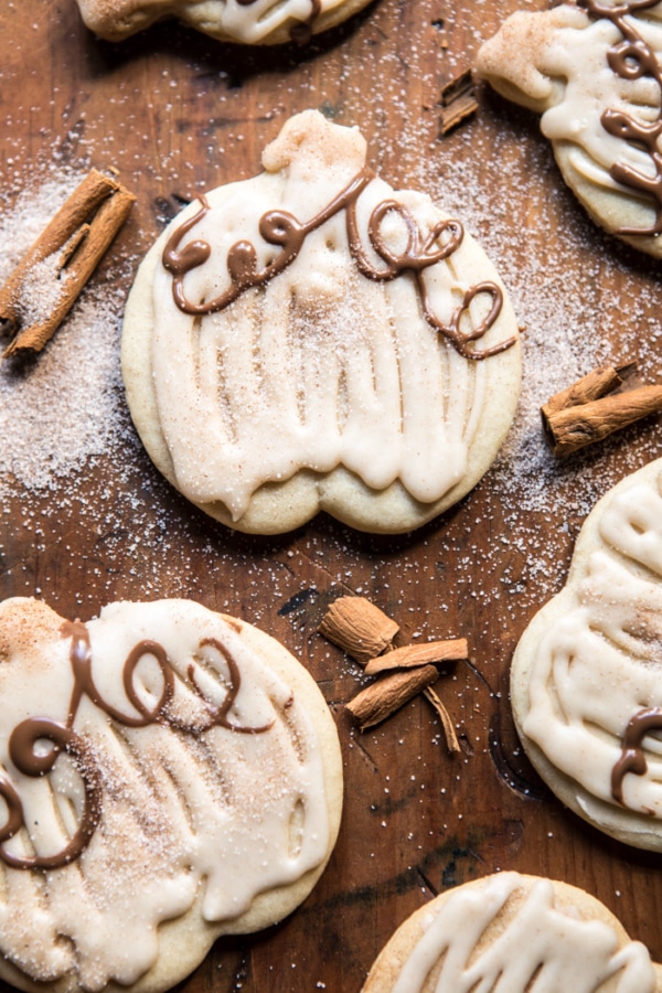 Cinnamon Spiced Sugar Cookies with Browned Butter Frosting.