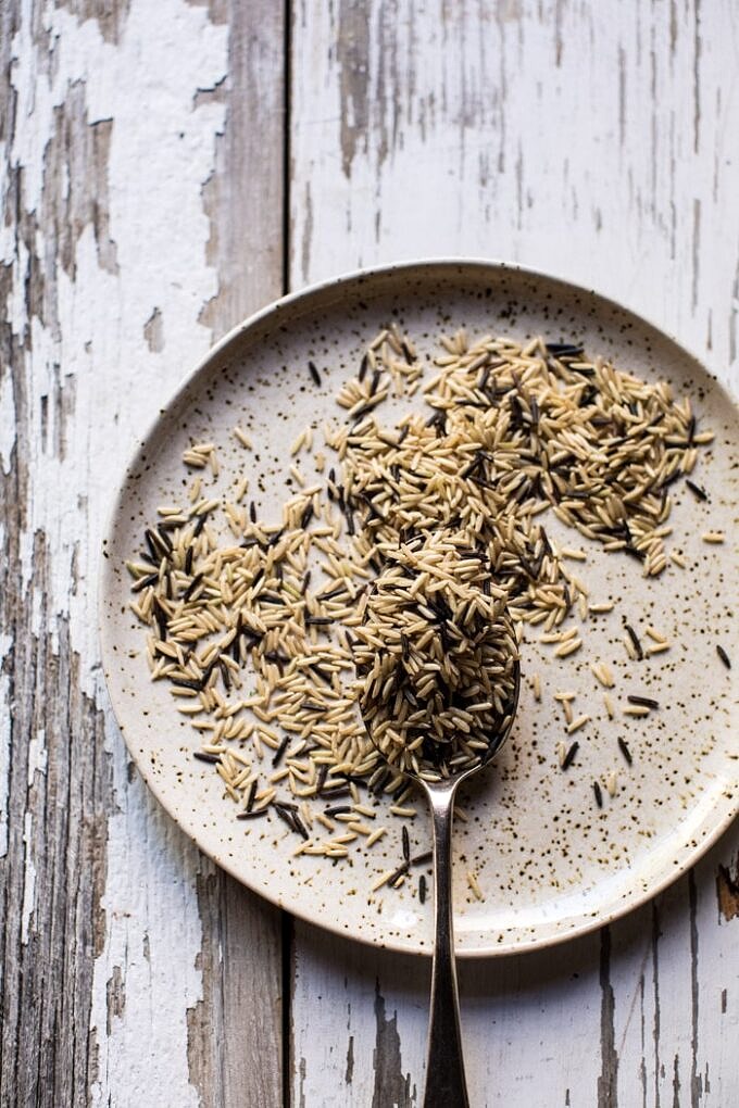 One Pan Autumn Chicken and Wild Rice Casserole. Half Baked Harvest