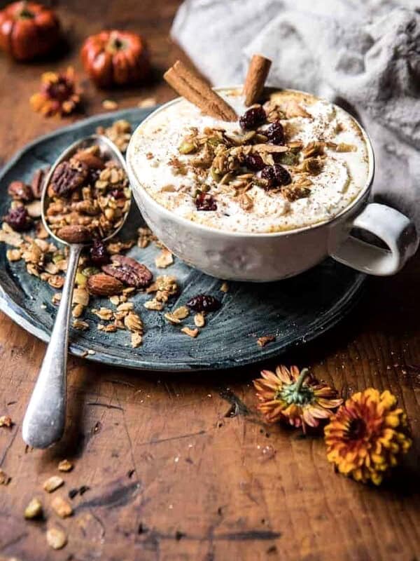 Pumpkin Spice Oatmeal Latte | halfbakedharvest.com @hbharvest