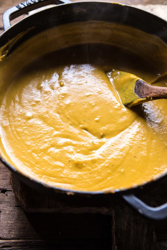 Cream of Pumpkin Soup with Maple Pecans | halfbakedharvest.com @hbharvest
