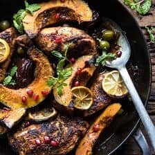 Skillet Roasted Moroccan Chicken and Olive Tagine | halfbakedharvest.com @hbharvest