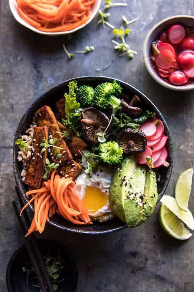 Superfood Bibimbap with Crispy Tofu. Half Baked Harvest