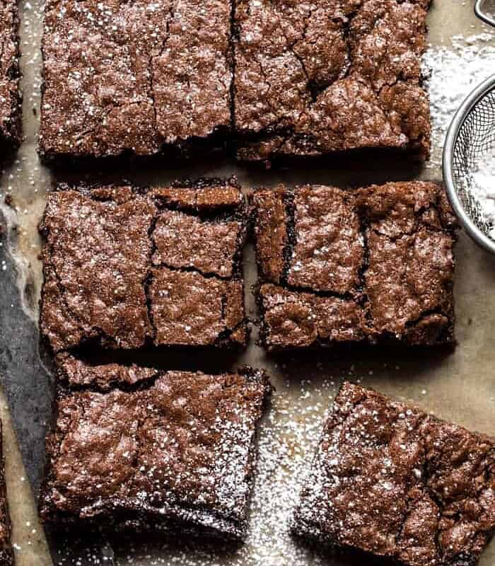 Crinkle Top Brownies | halfbakedharvest.com #brownies #recipes #chocolate