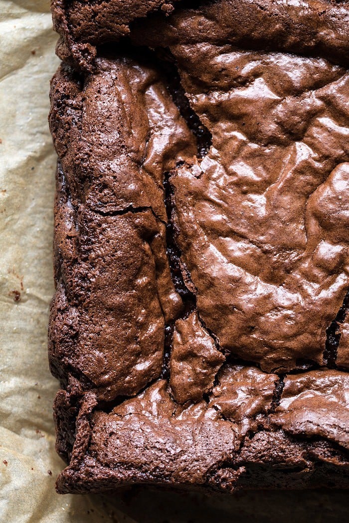 Crinkle Top Brownies | halfbakedharvest.com #brownies #recipes #chocolate