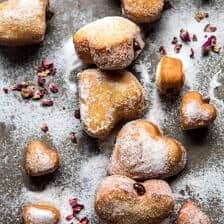Easy Chocolate Heart Doughnuts | halfbakedharvest.com #valentinesday #doughnut #easy #recipes