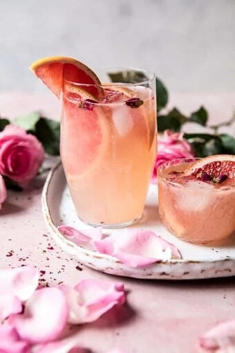 Rose and Ginger Paloma | halfbakedharvest.com #valentinesday #drink #cocktail #recipes
