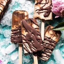 Chocolate Coconut Latte Fudge Popsicles | halfbakedharvest.com #icecream #popsicle #chocolate #healthy