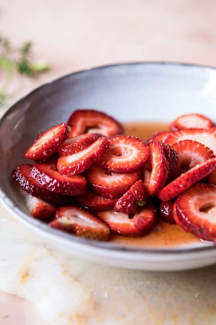 photo of strawberries for Strawberry Bourbon Shortcakes