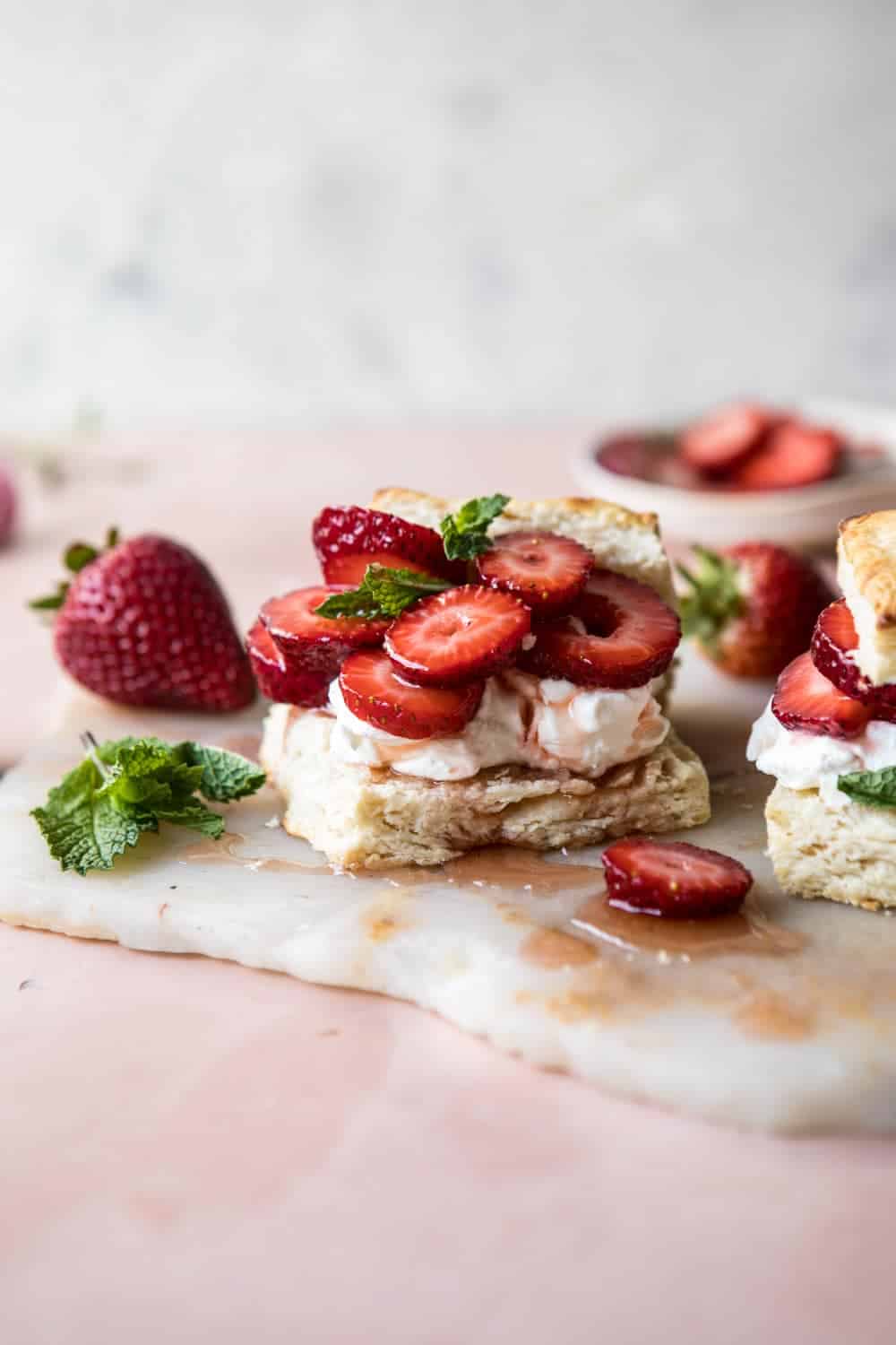 Strawberry Bourbon Shortcakes. - Half Baked Harvest