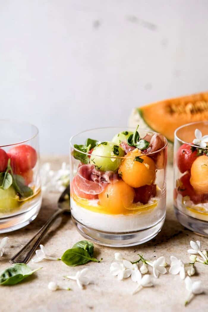 Melon Caprese Salad | halfbakedharvest.com #summerrecipes #caprese #healthy #buratta