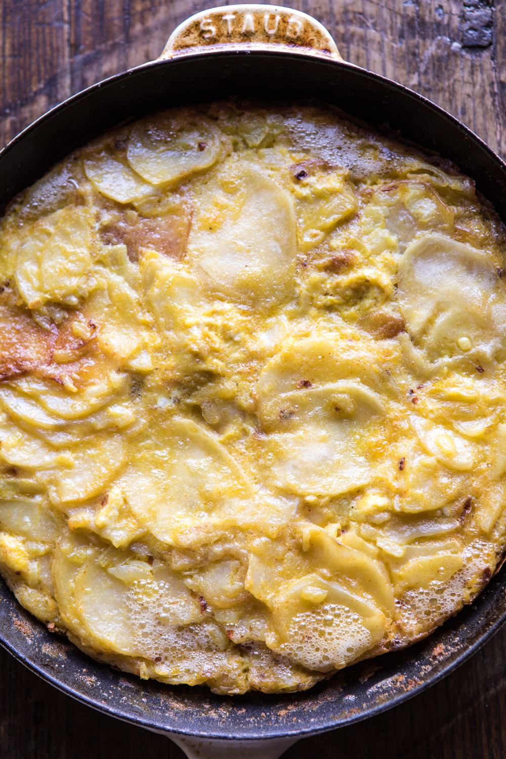 Spanish Tortilla with Burrata and Herbs. Half Baked Harvest
