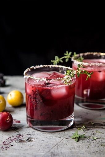 Blackberry Thyme Margarita | halfbakedharvest.com #blackberries #margarita #tequila #summer #easyrecipes