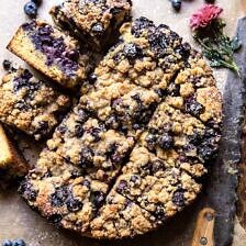 Bursting Blueberry Cardamom Buckle | halfbakedharvest.com #blueberry #cake #summerrecipes #easyrecipes #dessert
