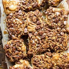 Extra Sticky Maple Pecan Sticky Buns | halfbakedharvest.com #thanksgiving #stickybuns #holiday #christmas #pecans #breakfast #brunch