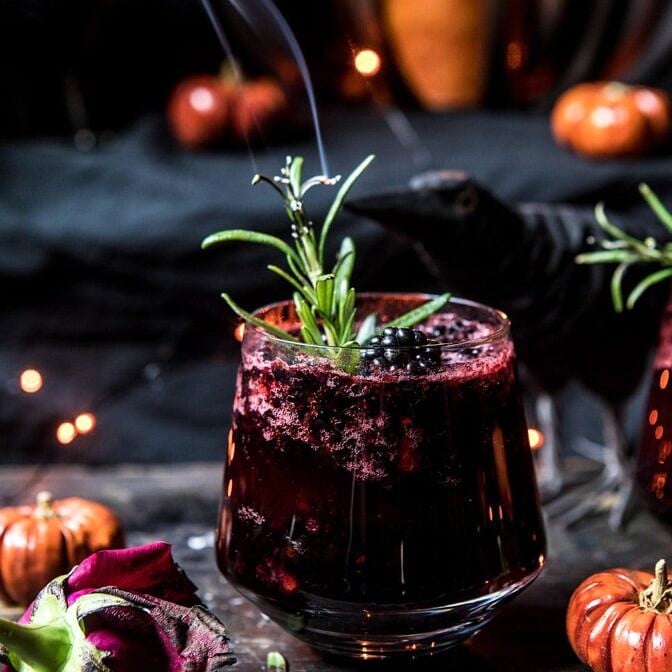 The Black Widow Smash | halfbakedharvest.com #halloween #cocktails #fall #autumn