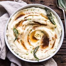 Buttery Herbed Mashed Potatoes | halfbakedharvest.com #thanksgiving #mashedpotatoes #holiday #fall #autumn #easyrecipes