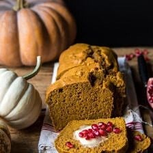 Healthy Pumpkin Ginger Bread | halfbakedharvest.com #healthy #pumpkin #bread #fall #thanksgiving #easyrecipes