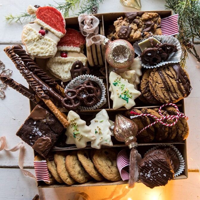 2018 Holiday Cookie Box | halfbakedharvest.com #cookies #cookies #chocolate #Christmas #gifts