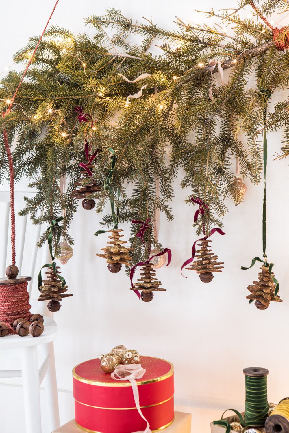 Glittered Gingerbread Christmas Tree Ornaments. - Half Baked Harvest