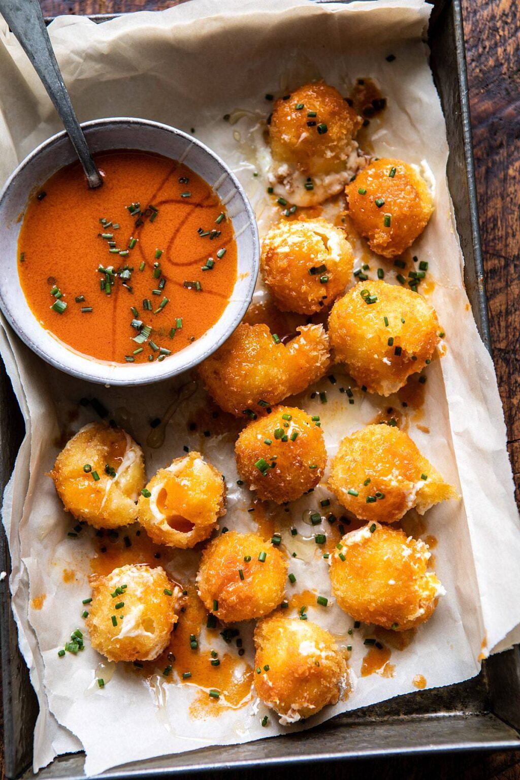 Fried Buffalo Goat Cheese Balls. Half Baked Harvest