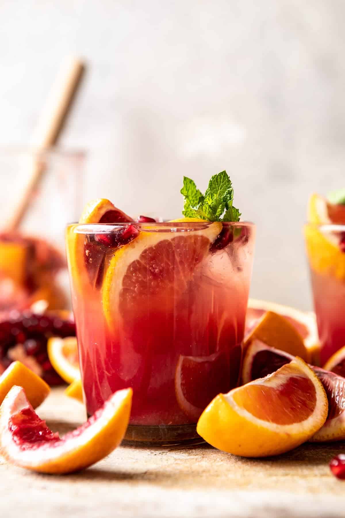 Winter Citrus Tequila Smash | halfbakedharvest.com #citrus #cocktail #healthyrecipes #drinkrecipes